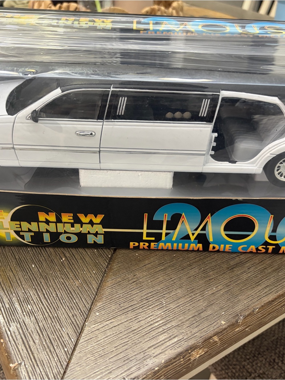 White Die-Cast Limo Model - Premium Car Audio & Accessories 1:18 diecast